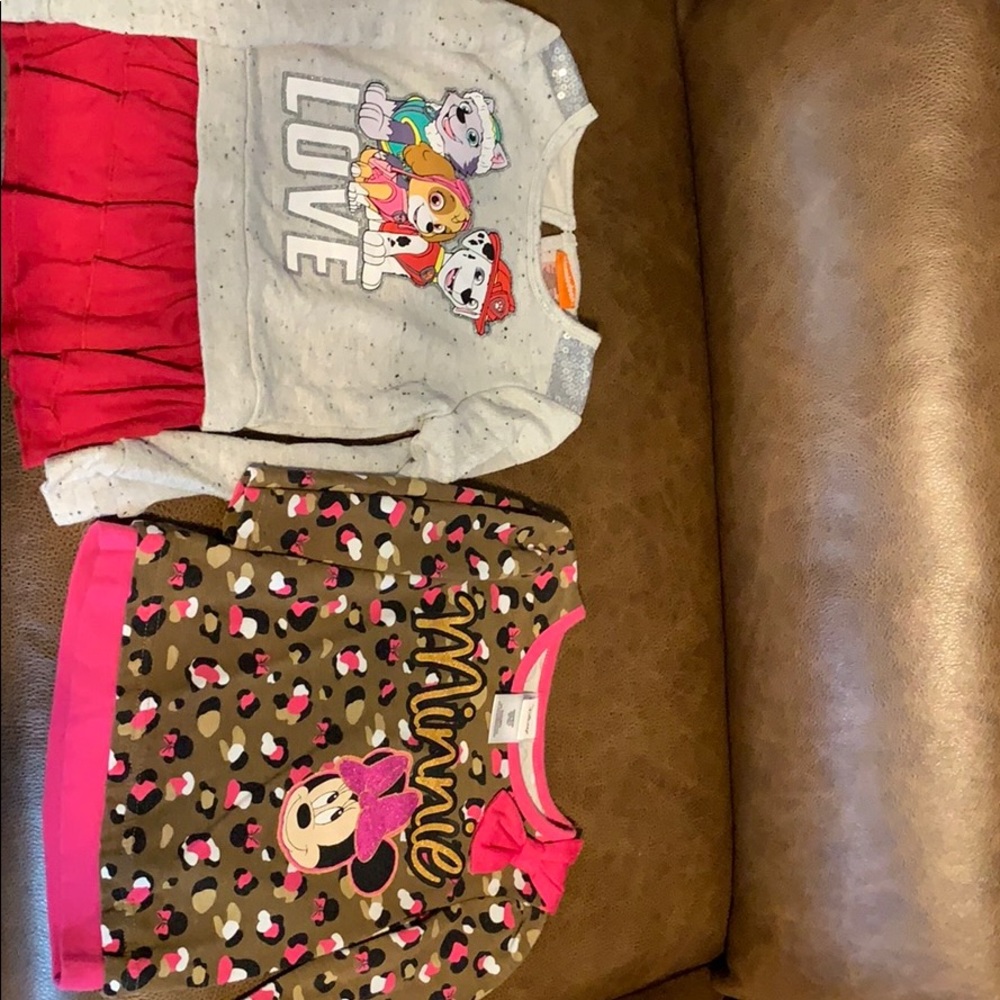 Long sleeve girls Character tops